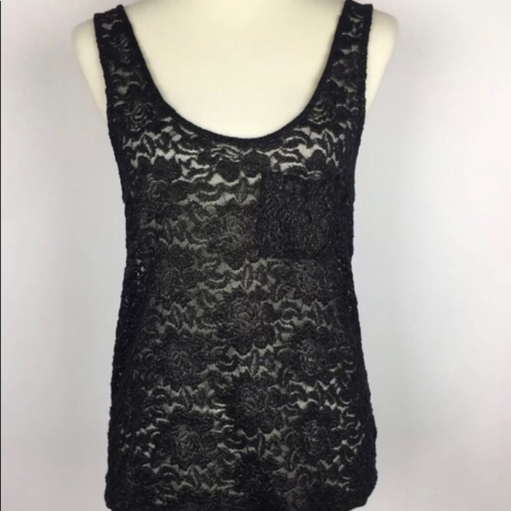 UO Pins & Needles Lace Tank Top